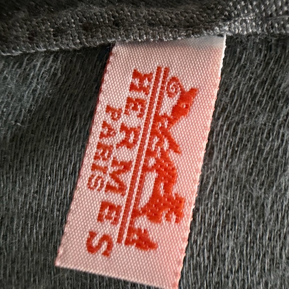 Hermes Gray large cashmere shawl
